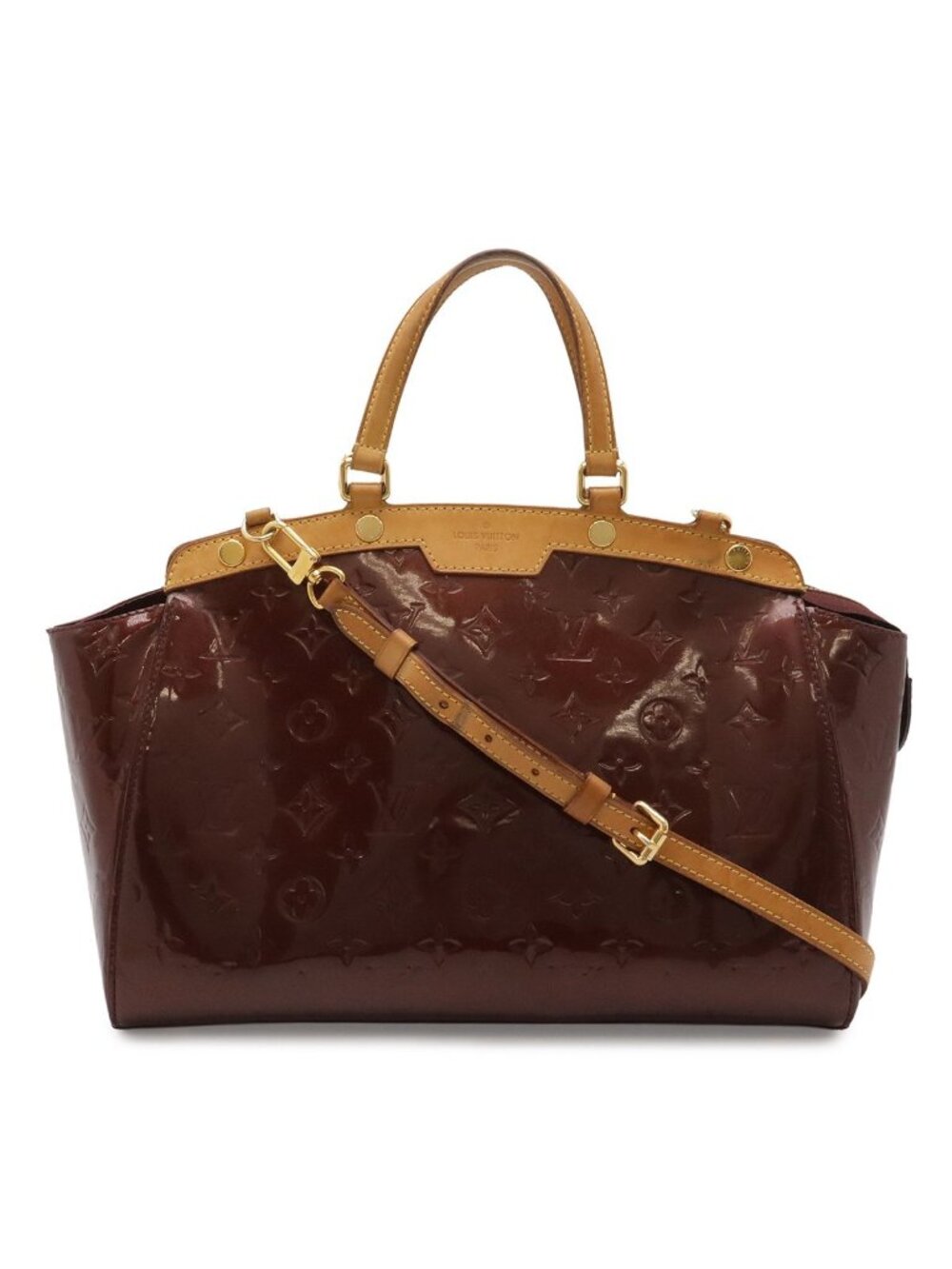 Louis Vuitton Monogram Vernis Blair MM Tote 2-Way Shoulder Bag Patent Rouge